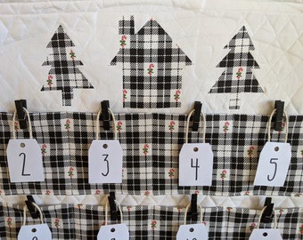 DIGITIAL DOWNLOAD DIY fabric advent calendar guide: sewing tutorial and instructions