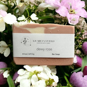 Dewy Rose - PALM FREE handmade soap 4.5oz