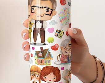 Up Movie Stainless Steel Tumbler | Carl & Ellie Anniversary Mug