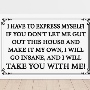 Delia Deetz / I Will Go Insane / Betelgeuse / Halloween Decor / Goth Decor