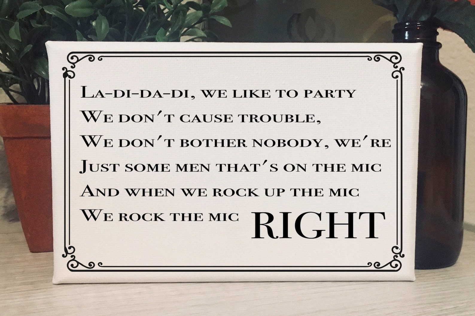 Old School Rap Lyrics Hip Hop Sign / Rap Decorations / Old Etsy Singapore