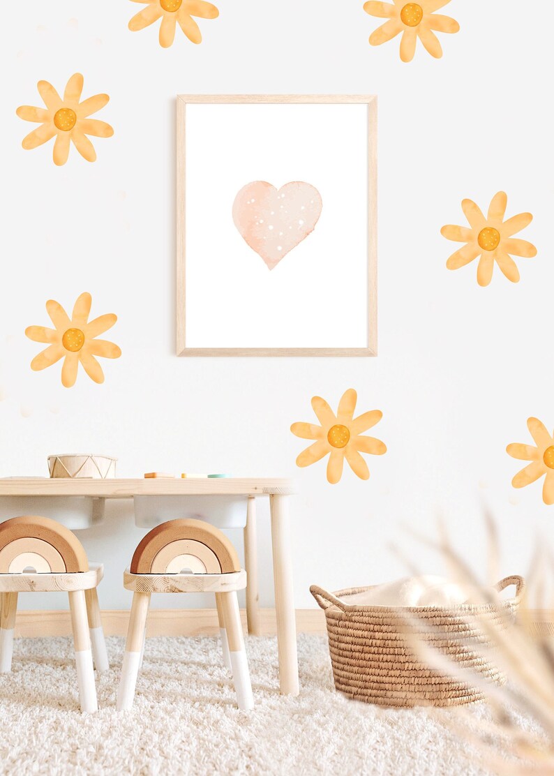 Flowers Wall Stickers, Flowers Wall Stickers, Premium Paper Wall Decals