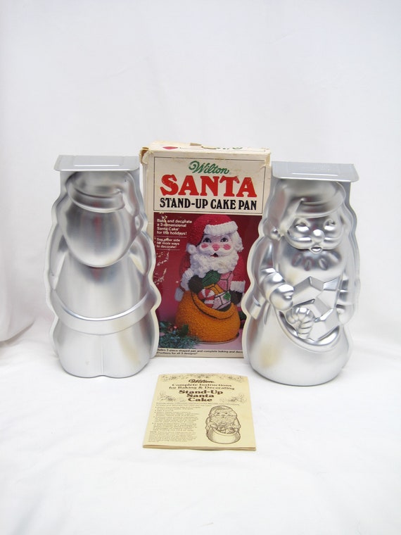 Wilton Santa Claus 3-D Stand-up Cake Pan 502-6007, Santa Shaped Metal Mold  