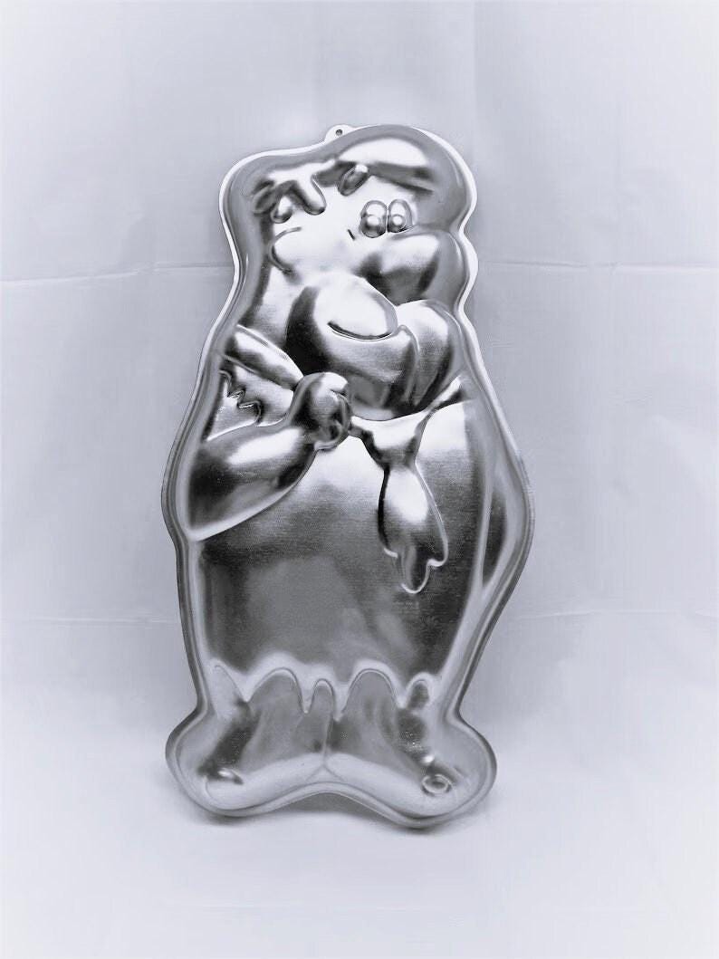 Vintage 1975 Wilton Fred Flintstone Decorate-it-Yourself Cake Pan #502-186, Collectible Cartoon Character Sitcom The Flintstone's Metal Mold