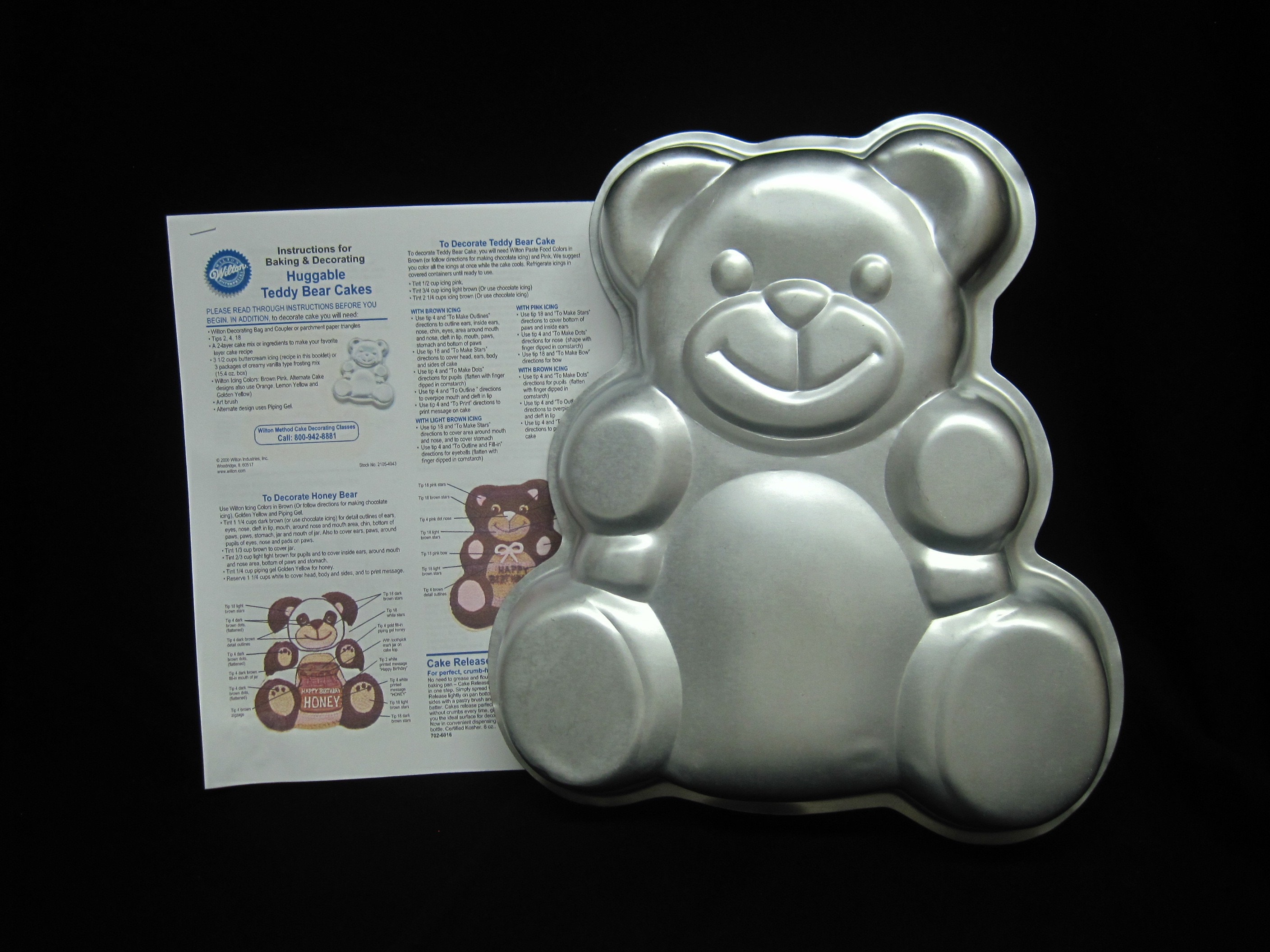 Wilton Huggable Teddy Bear Cake Pan 2105-3754 Bear Shaped - Etsy