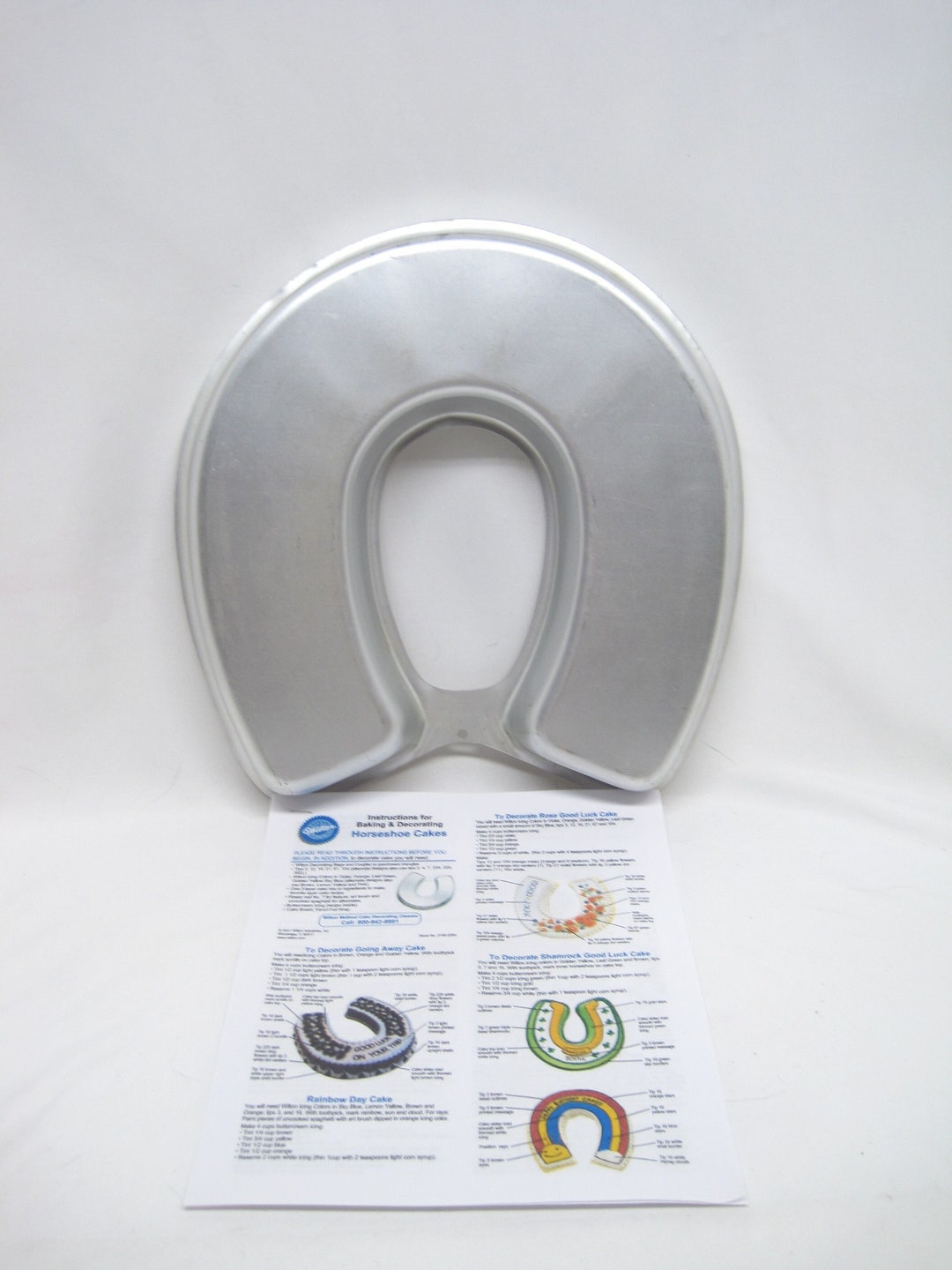 Wilton Horseshoe Cake Pan 5023258, Arch Shaped Good Luck Metal Mold Etsy