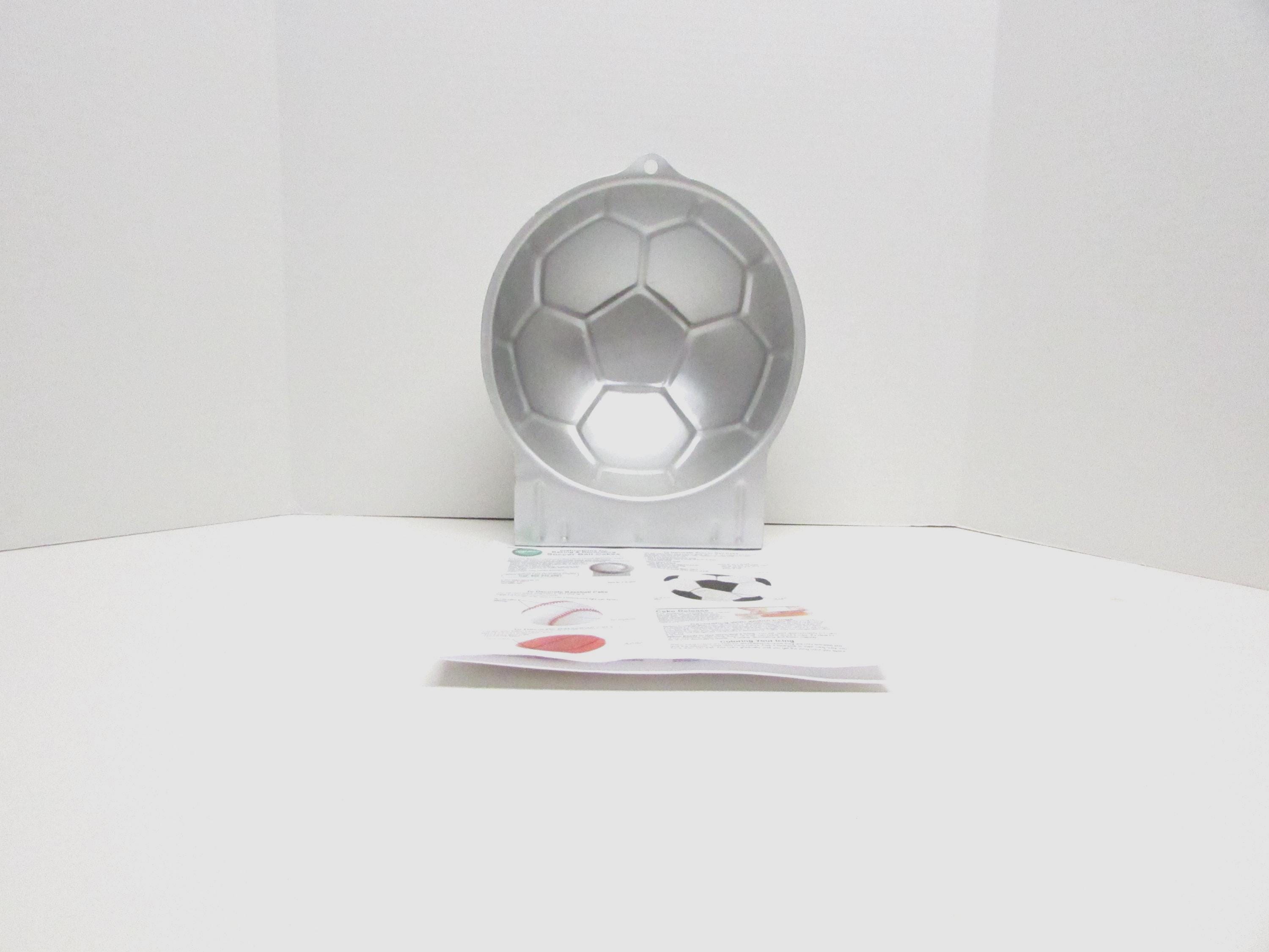 Vintage Wilton Soccer Ball Cake Pan: Ball Shaped Metal Mold