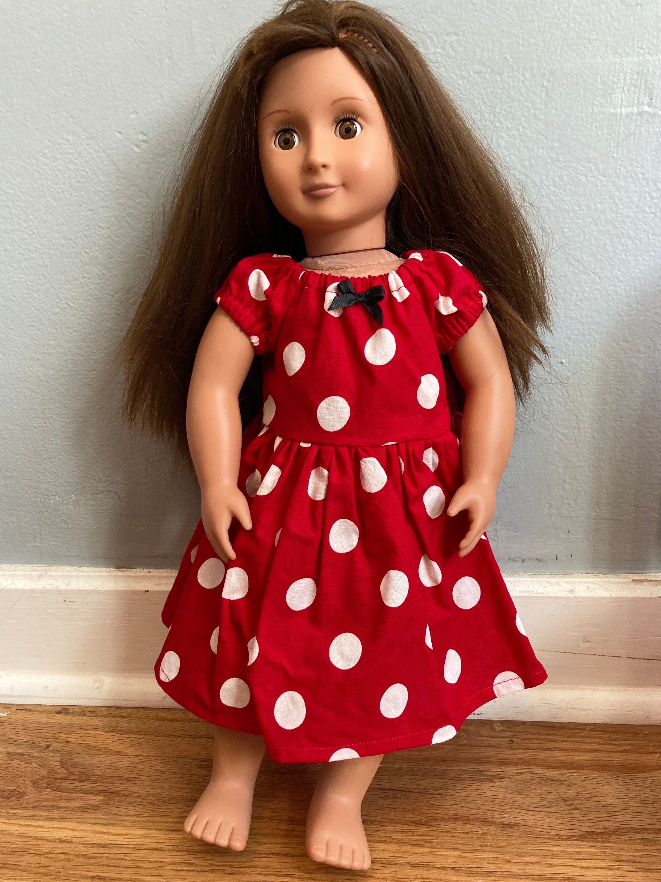 Vestido de Minnie Mouse para muneca de 18 Etsy Espana
