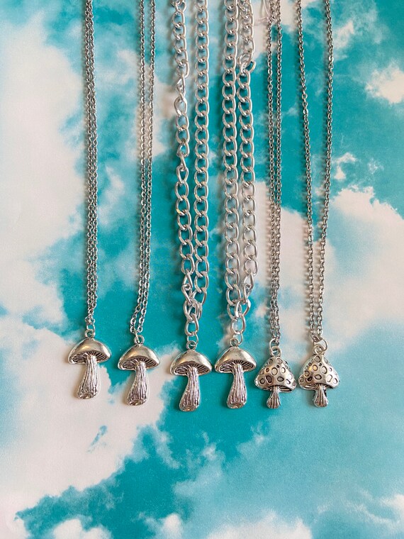 Matching on sale mushroom necklaces