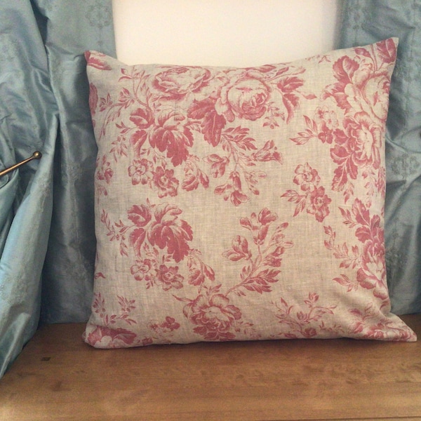 Gorgeous Cushion Covers In Cabbages and Roses Paris Rose