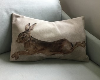 Hare cushion cover 18 x12 inches