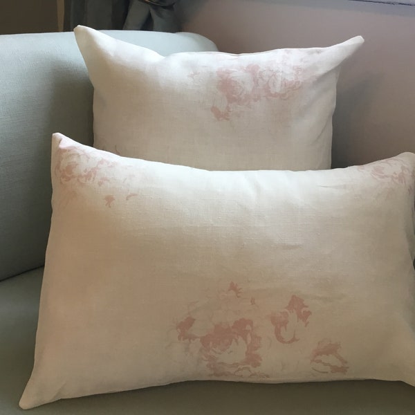 Gorgeous Cushion Covers In Cabbages and Roses fabric