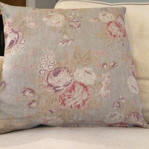 Cushion Covers In Cabbages and Roses Tulips and Roses Linen