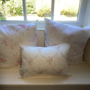 Cushion Covers In Peony and Sage Izzy