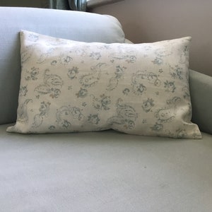 Luxury duck egg blue oatmeal pillow Luxury duck egg blue oatmeal pillow