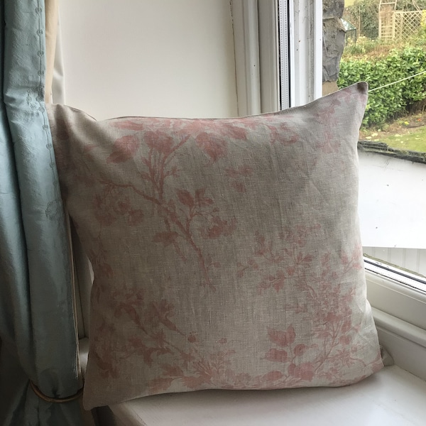 Cushion Covers made from Cabbages and Roses fabric in Alderney