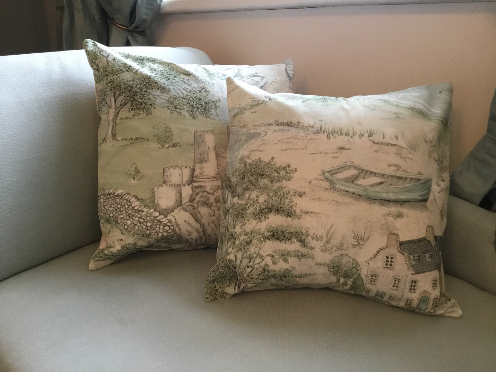 Designer Cushion Covers in Seahouses by Sanderson. Etsy UK