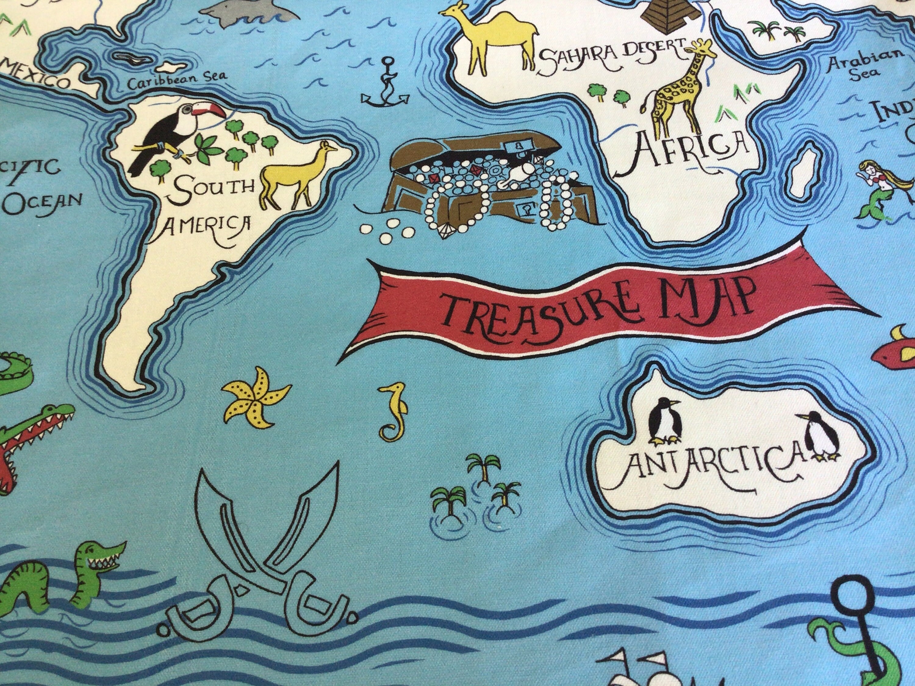 Treasure Map Cushion Covers - Etsy
