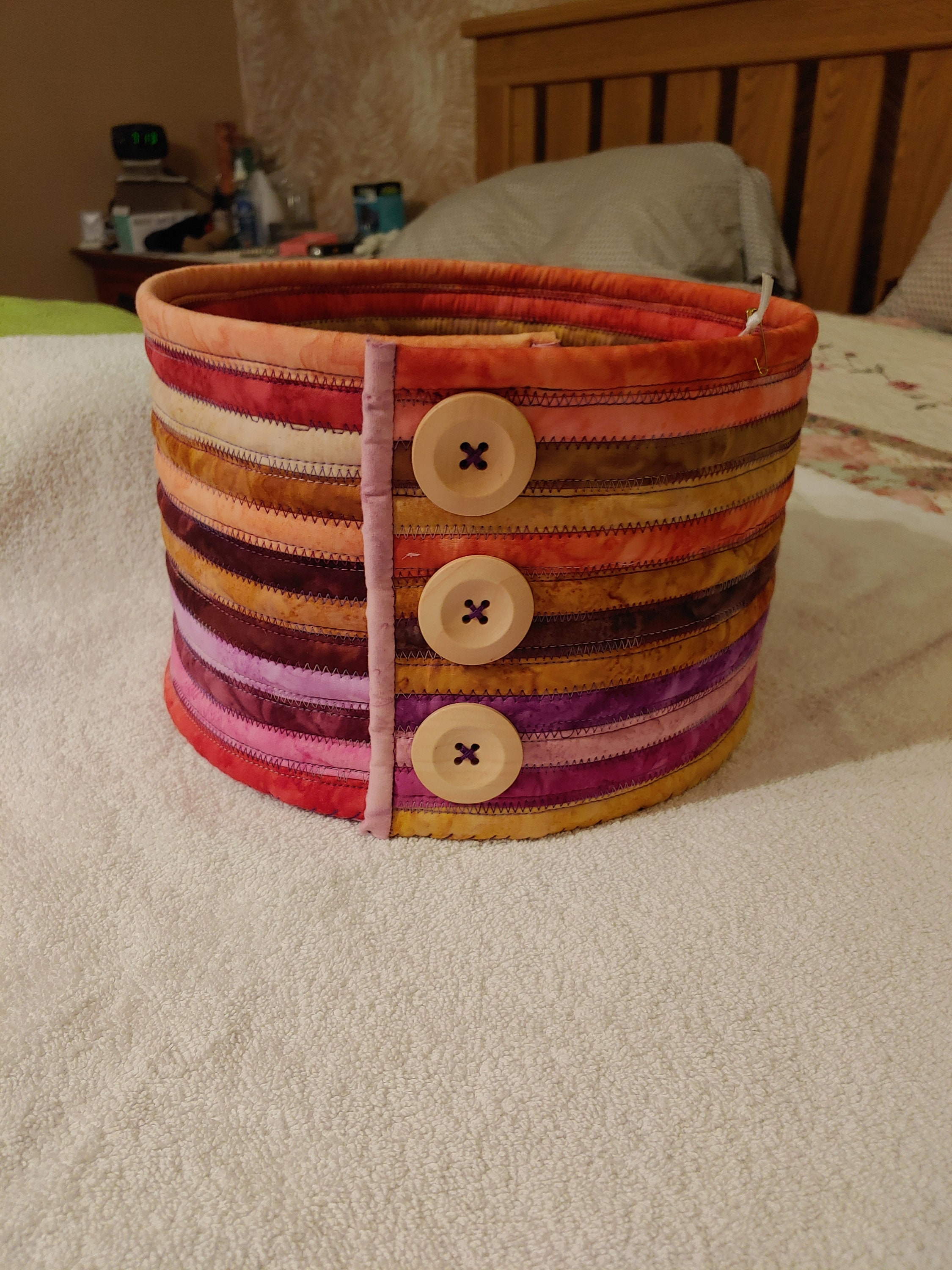 Cesta de tela hecha a mano | Etsy