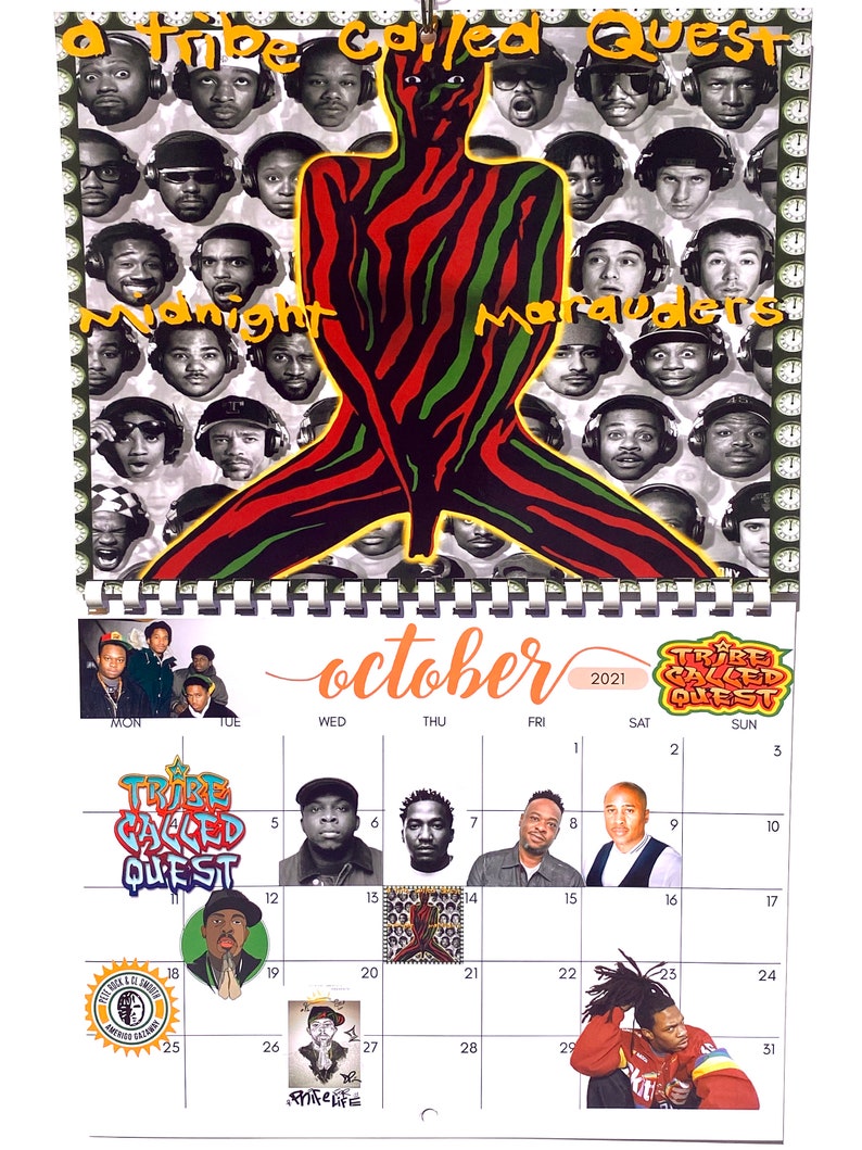 90s Hip Hop Calendar 2021 | Etsy