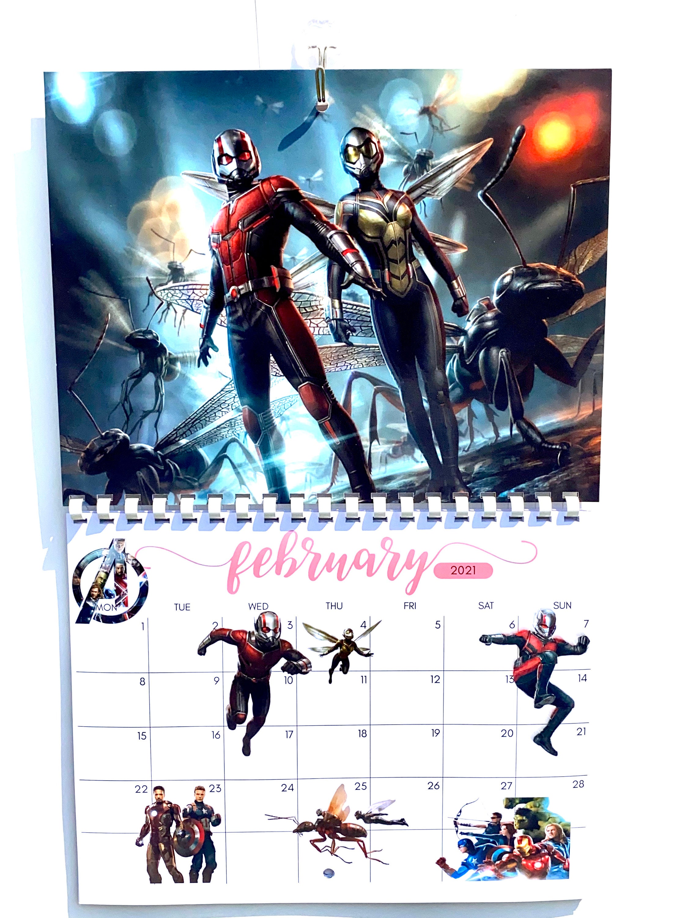 Avengers 2021 Calendar Etsy