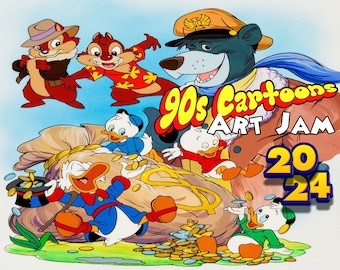 90's Cartoons 2024 wall calendar