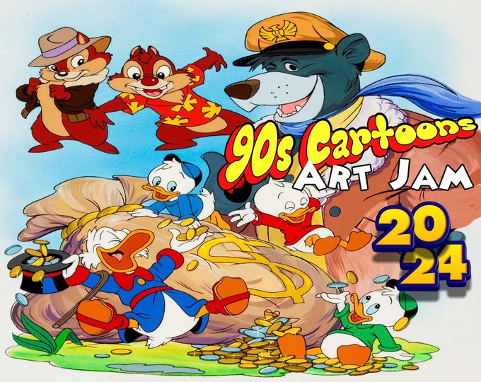 90's Cartoons 2024 wall calendar