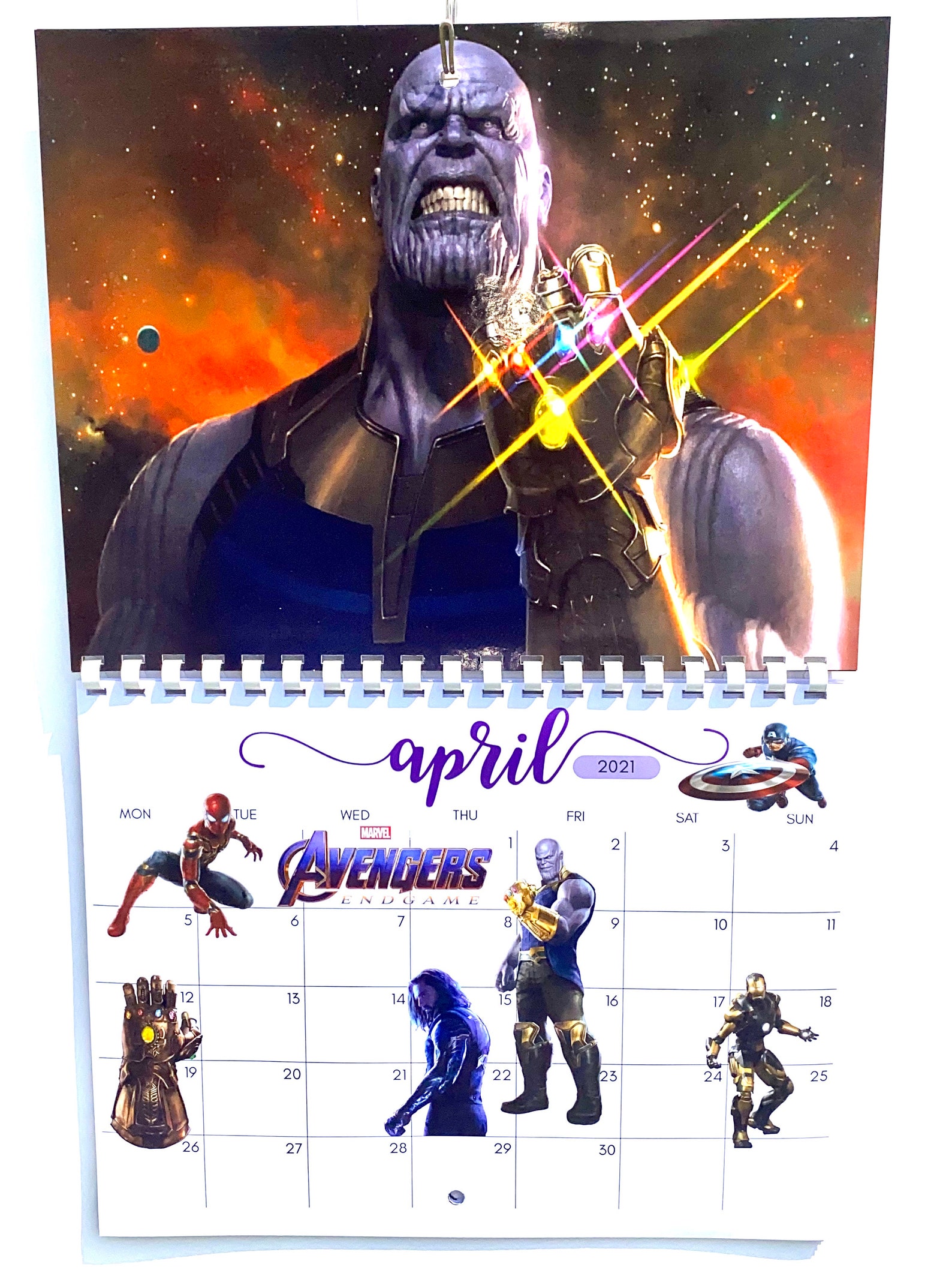 Avengers 2021 Calendar Etsy