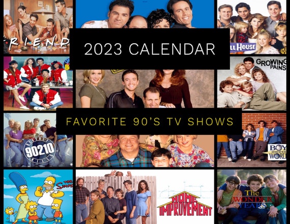 my-favorite-90s-tv-shows-2023-wall-calendar-etsy-australia
