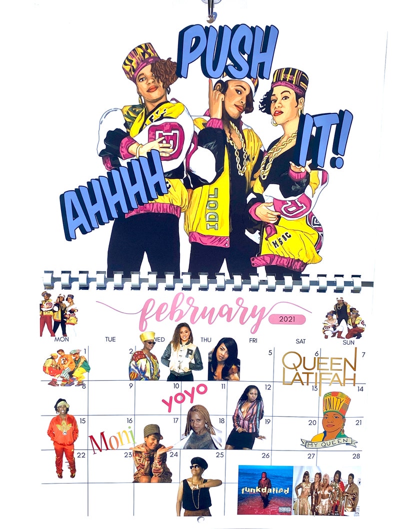 90s Hip Hop Calendar 2021 Etsy