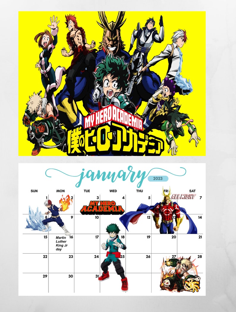 my-hero-academia-2023-calendar-etsy-australia