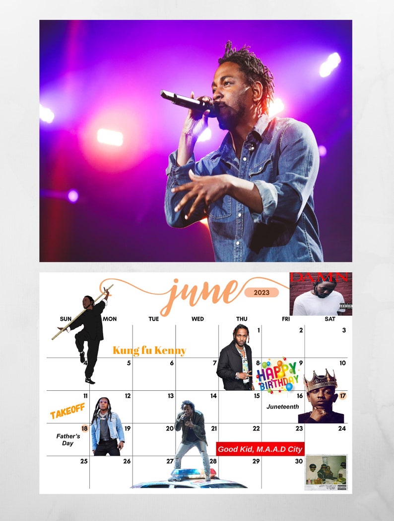 Next Generation of Hip Hop 2023 Calendar Etsy