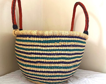 Cesta Bolga de mercado ovalada pesada