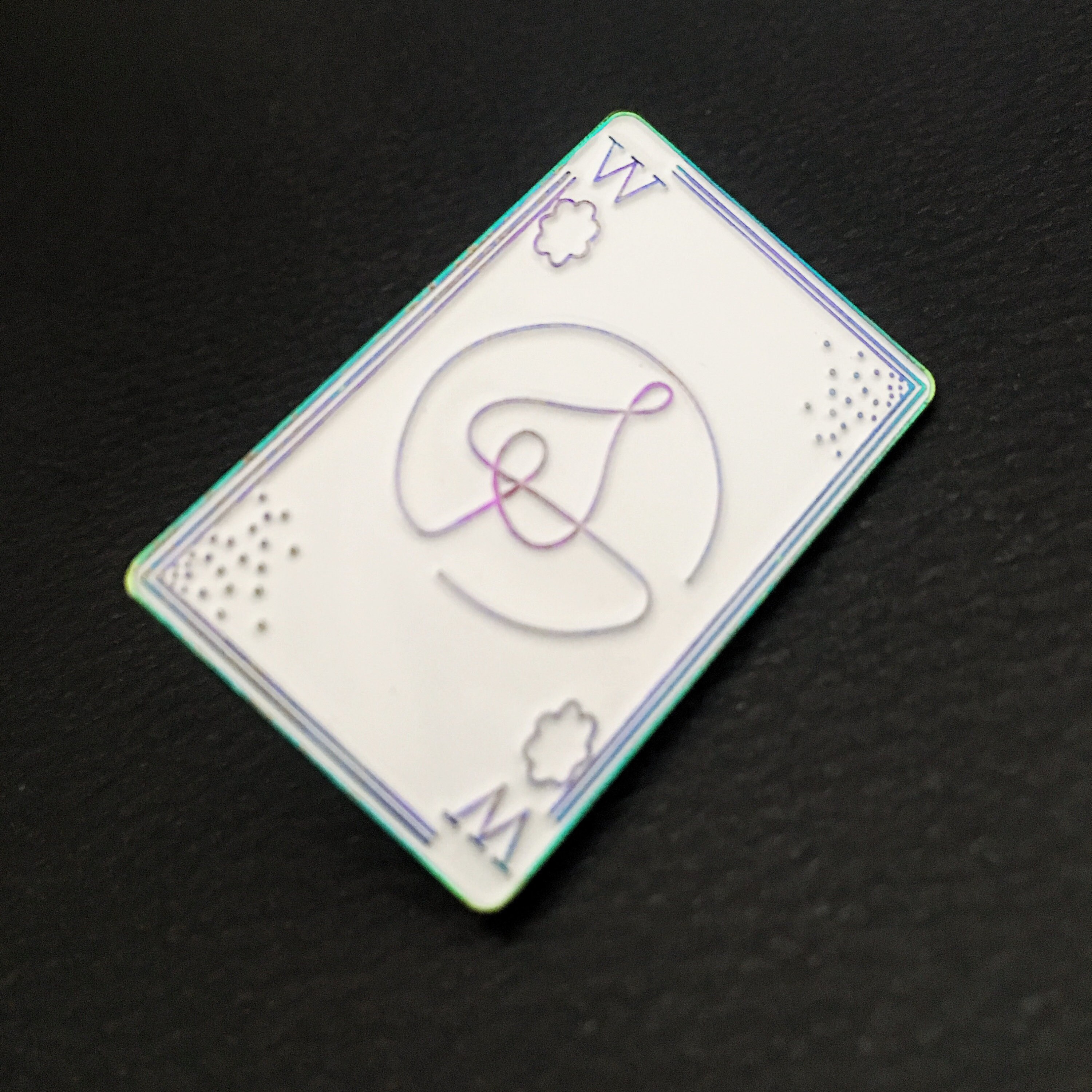 Love Yourself Wonder Poker Card Enamel Pin Etsy