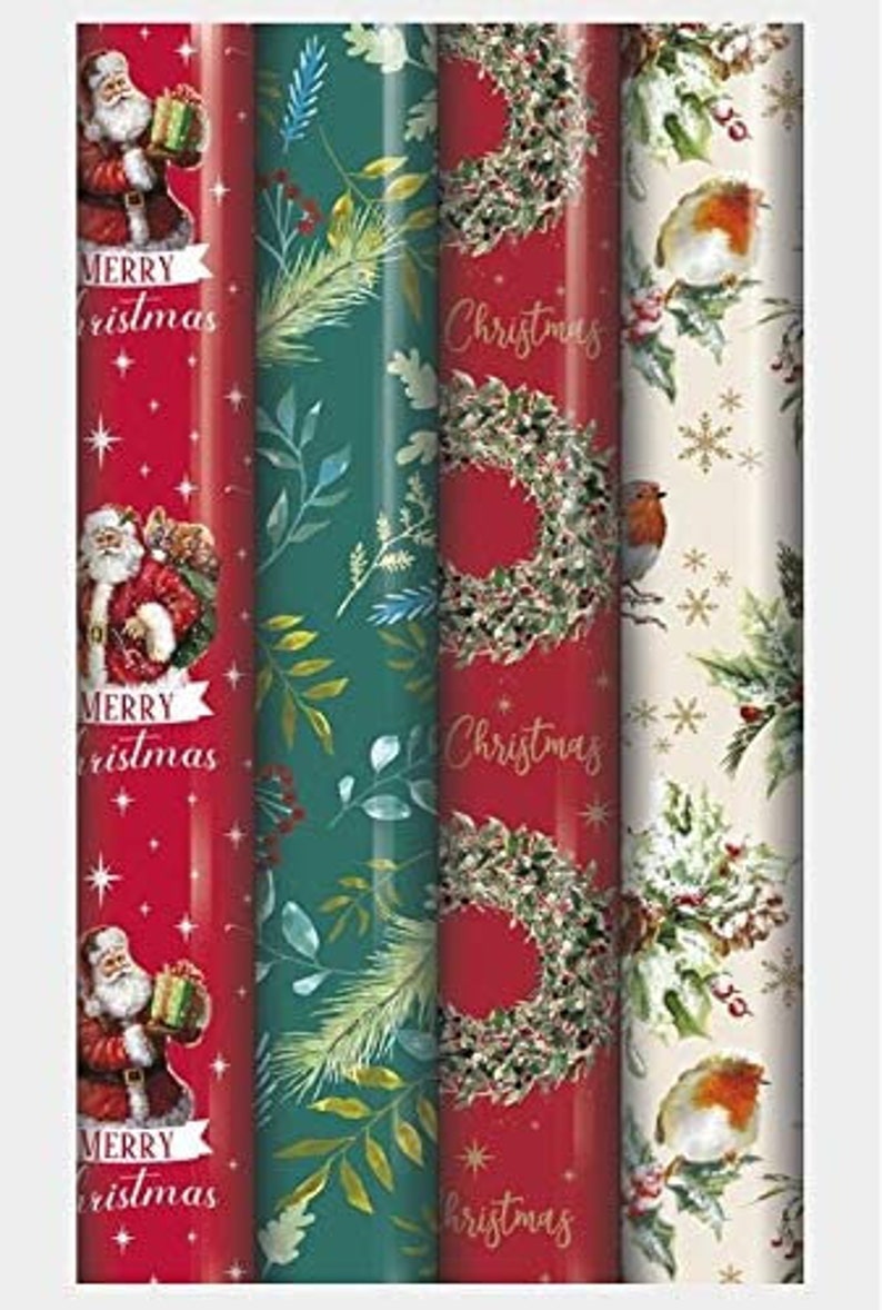 Traditional Christmas Wrapping Paper 