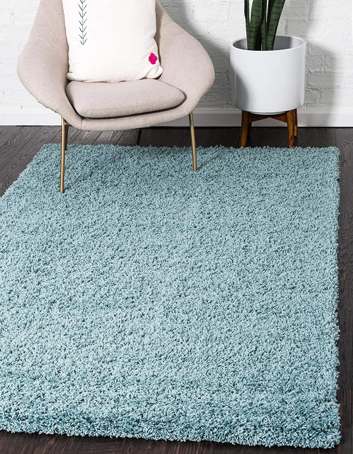KALKI Duck Egg Blue Shaggy Rug Small X Large Shag Pile Mat 5cm Etsy