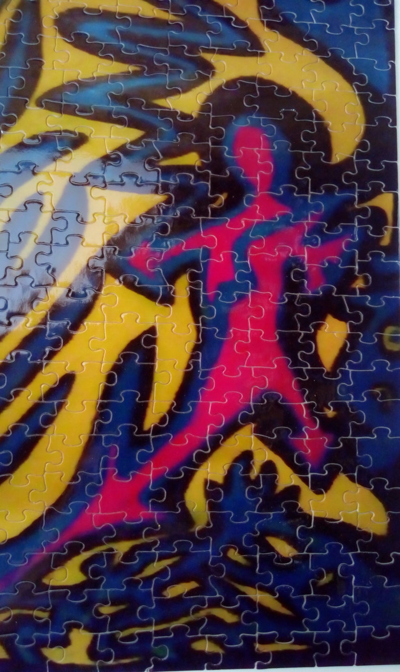 Psychedelic art puzzle