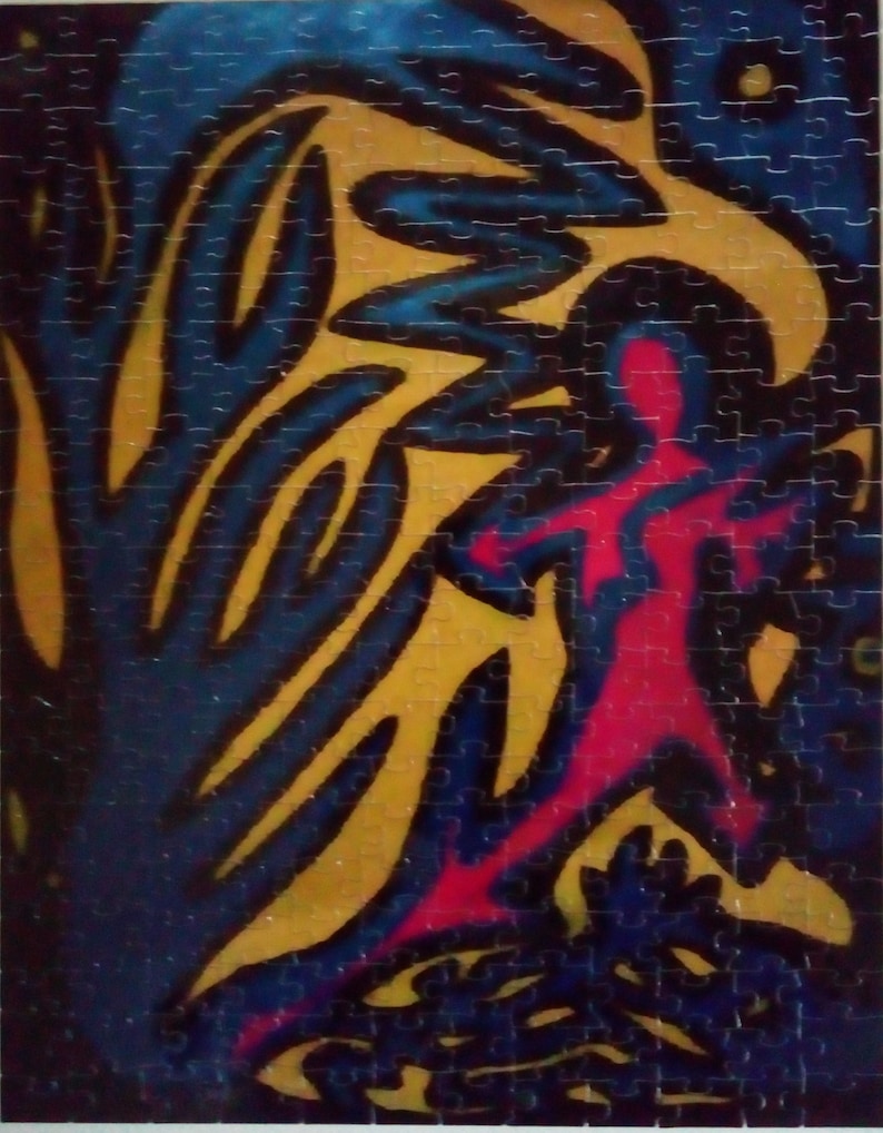 Psychedelic art puzzle