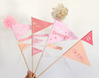 Cream Pennant Flags Etsy