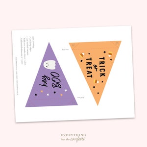 Halloween Pennant Flag Printables, Printable Halloween Pennant Flags, Pennant Flags for Halloween, Printables for Kids, Halloween Decor DIY