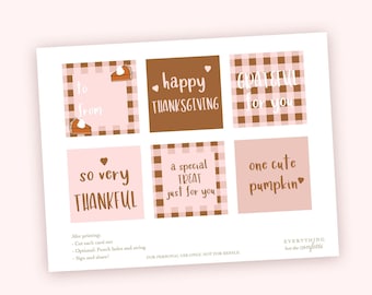 Thanksgiving Printables, Fall Bundle Kit, Printables for Fall, Fall Gift Tag, Fall Printable Tags, Autumn Tag Printables, Printable for Kids
