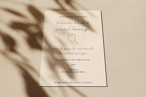 contemporary wedding stationery