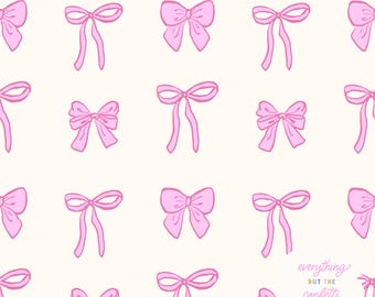 Bögen Seamless Pattern, Rapportmuster-Design mit Bögen, Mehrfarbige Bögen Rapportmuster, niedliche Muster Coquette Girly Pink, Bögen Muster