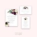 Romantic Florals Wedding Invitation Templates Suite, Wedding Templates ...
