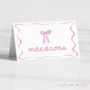 Pink Bows Birthday Party Printable Bundle, Printable Party Bundle ...