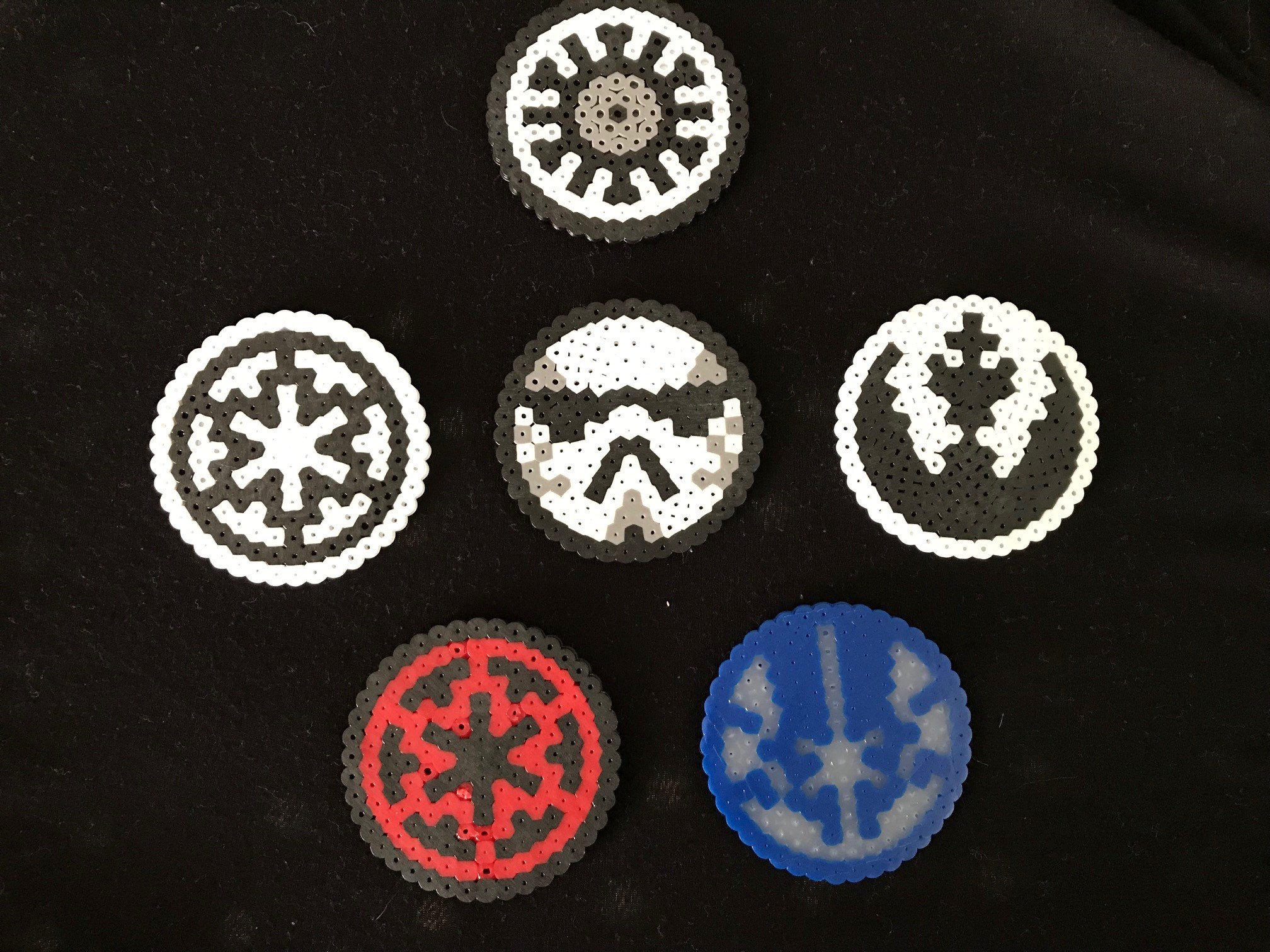 Star Wars Perler Bead Figures/Coasters | Etsy