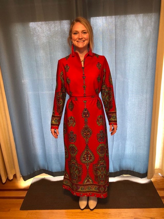 Vintage 1970's psychedelic robe/dress