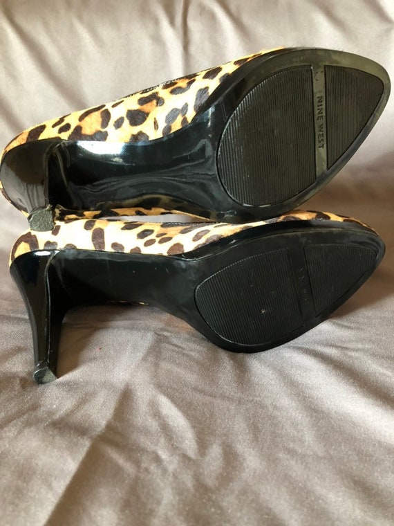 nine west cheetah heels