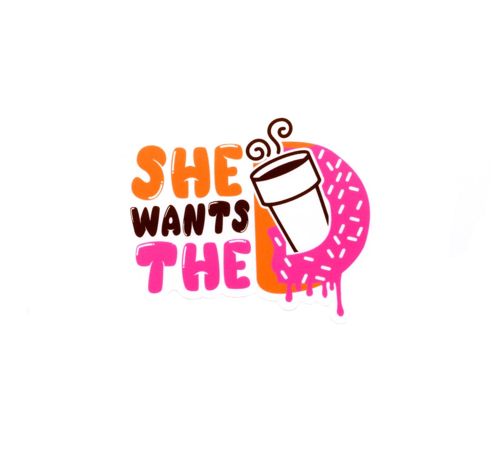 thumbnail image 2 of I Run On Dunkin Sticker Bumper Sticker Vinyl Decal 5 2 of 13