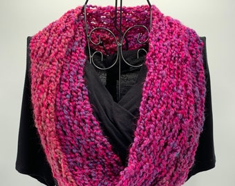 Bright Pink Infinity Scarf